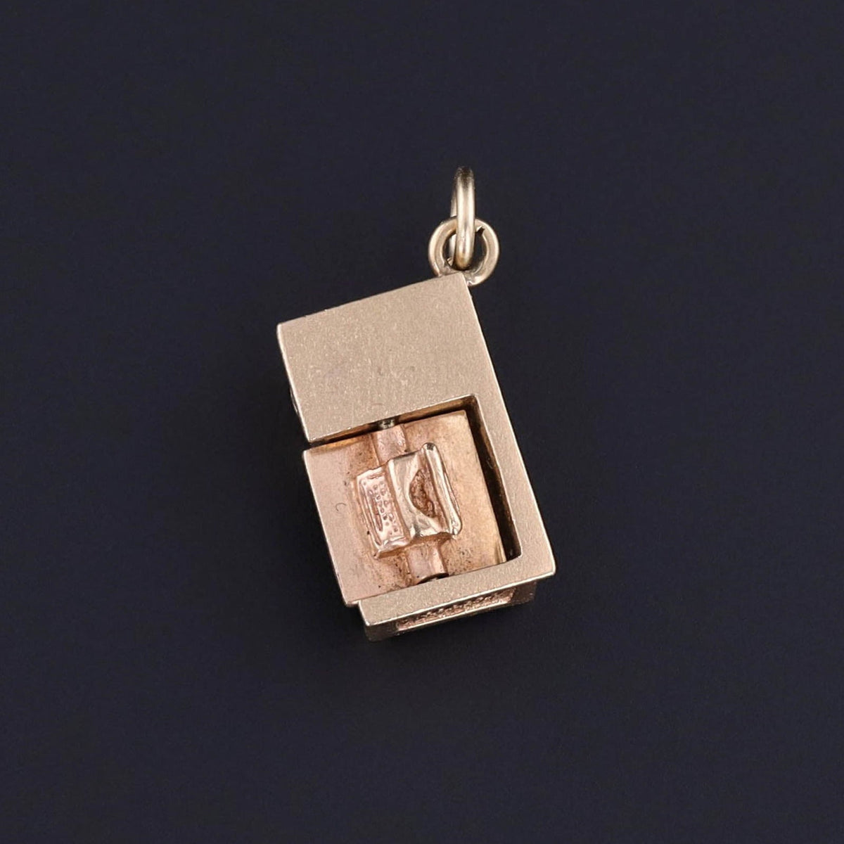 Vintage Moveable Typewriter Charm of 14k Gold - Trademark Antiques