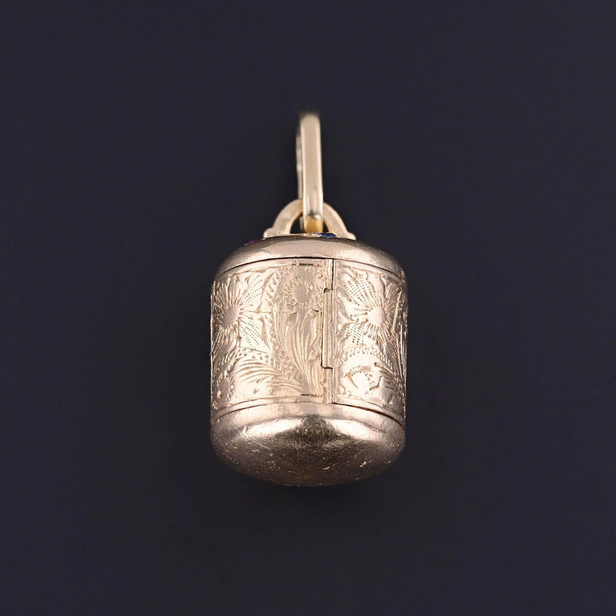 Vintage Multi - Photo Locket Pendant of 14k Gold - Trademark Antiques