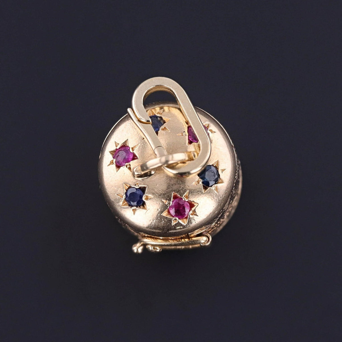 Vintage Multi - Photo Locket Pendant of 14k Gold - Trademark Antiques