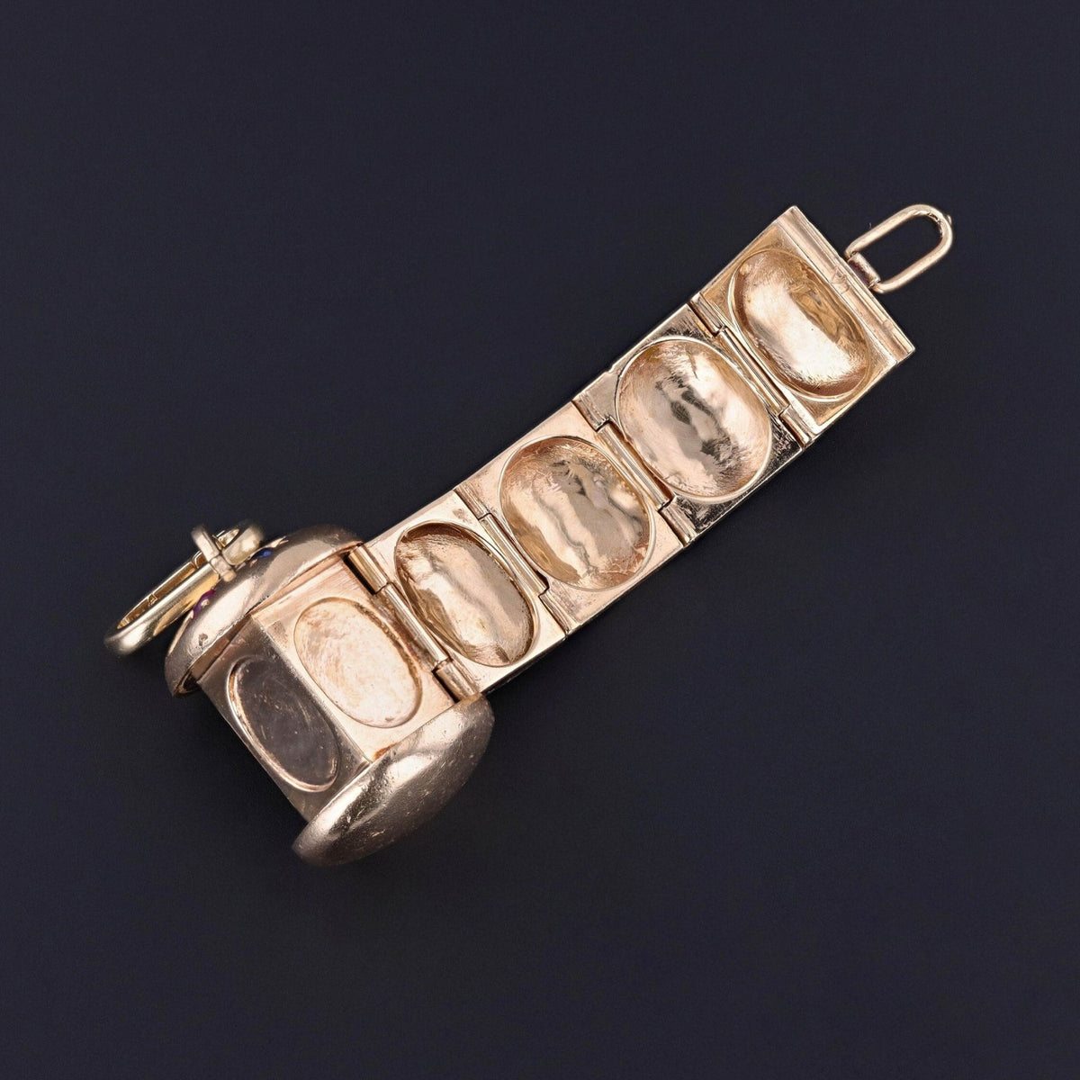 Vintage Multi - Photo Locket Pendant of 14k Gold - Trademark Antiques