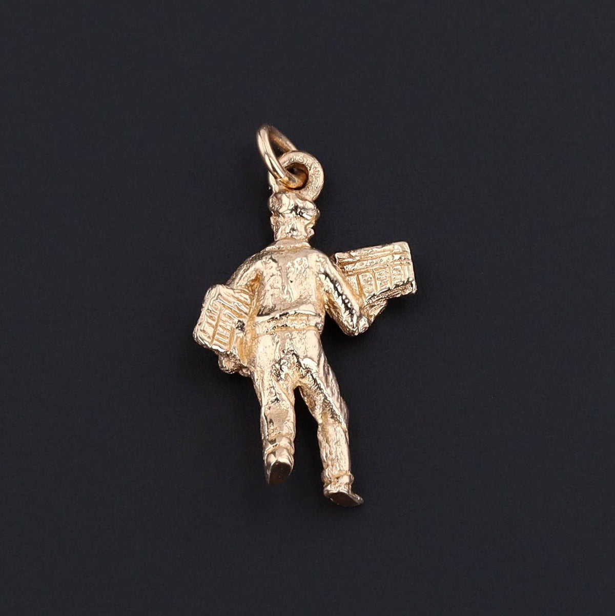 Vintage Newsie Charm of 14k Gold - Trademark Antiques