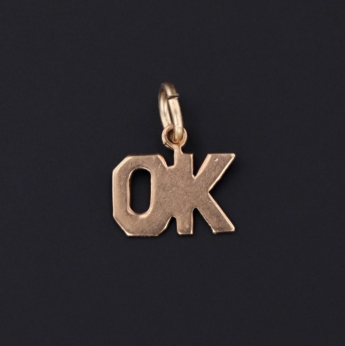 Vintage OK Charm | 10k Gold Charm - Trademark Antiques