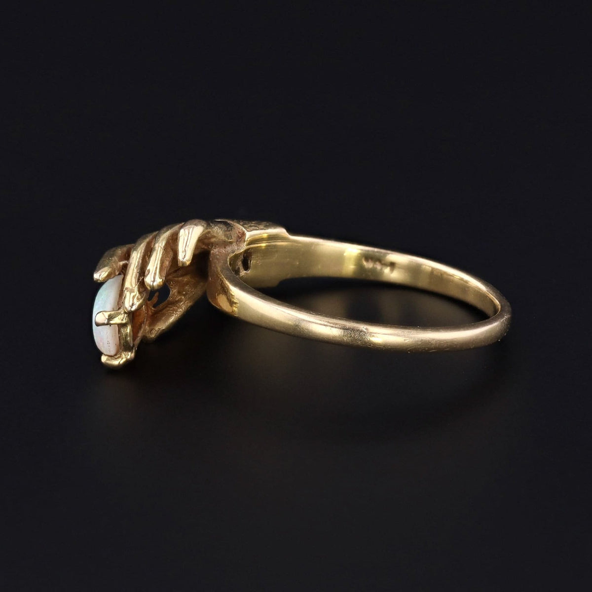 Vintage Opal in Hand Ring | 14k Gold Ring - Trademark Antiques