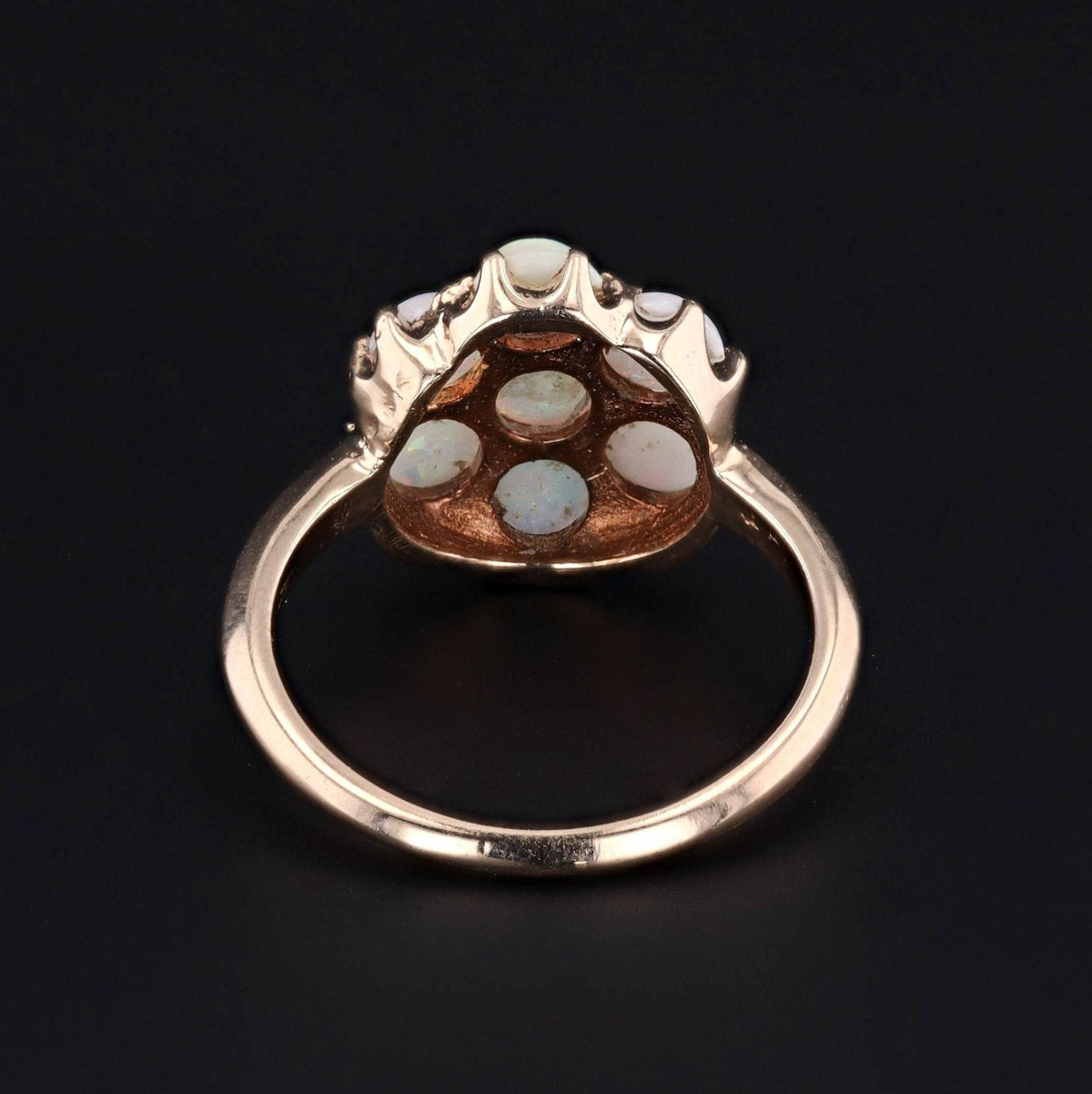 Vintage Opal Ring | 14k Gold Opal Cluster Ring - Trademark Antiques