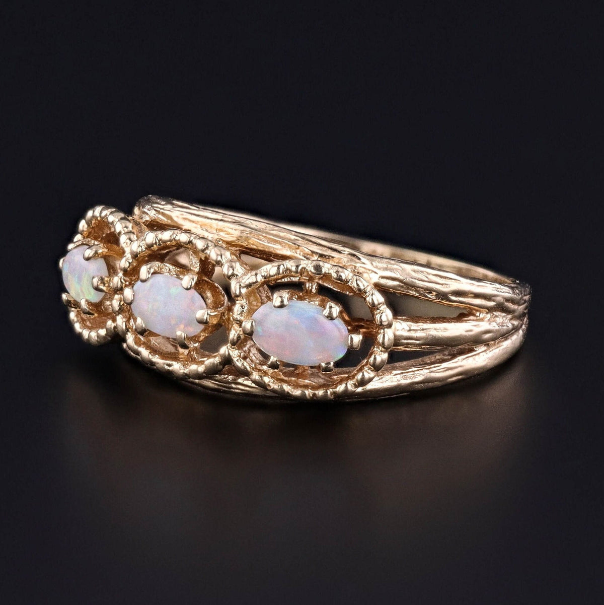 Vintage Opal Ring of 14k Gold - Trademark Antiques