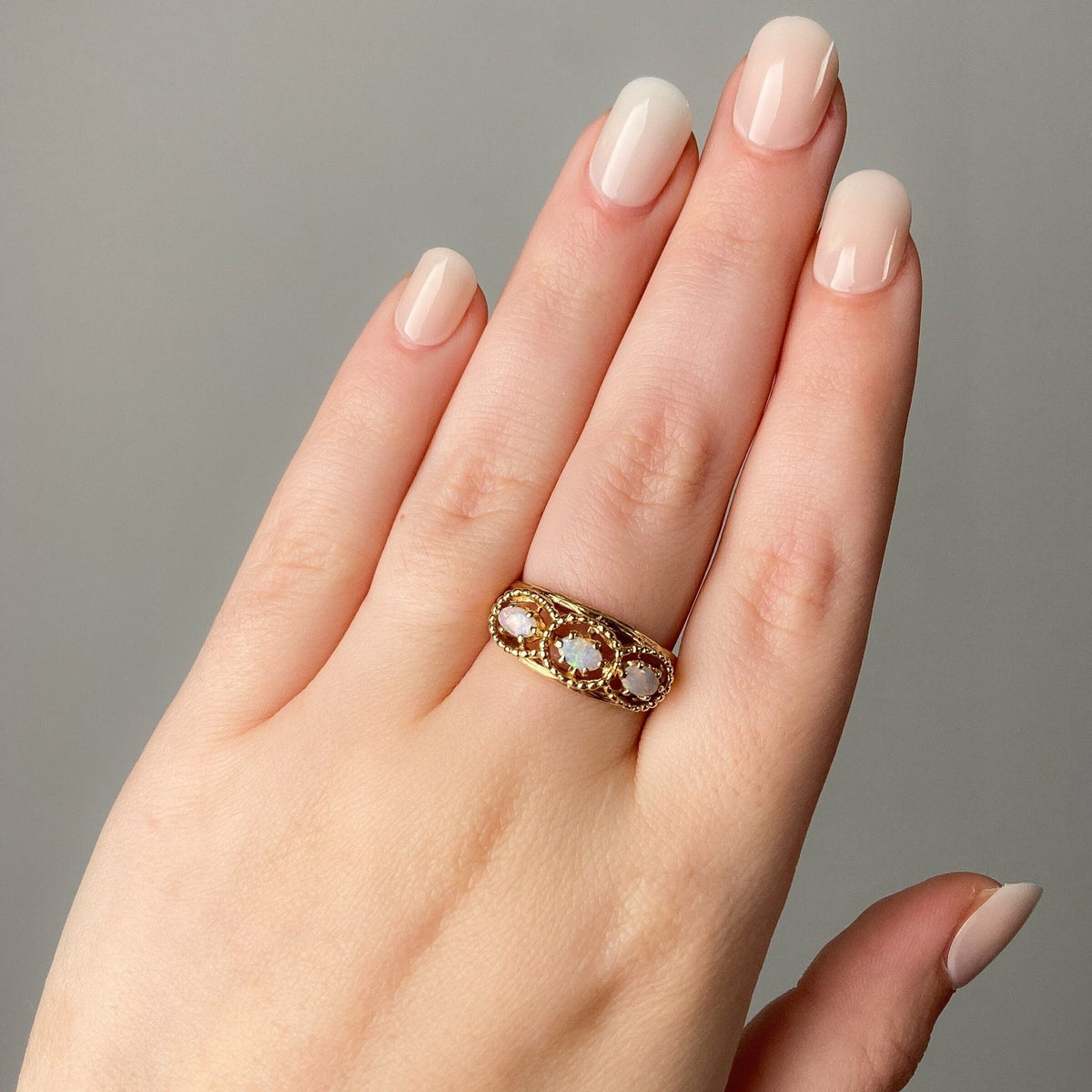 Vintage Opal Ring of 14k Gold - Trademark Antiques