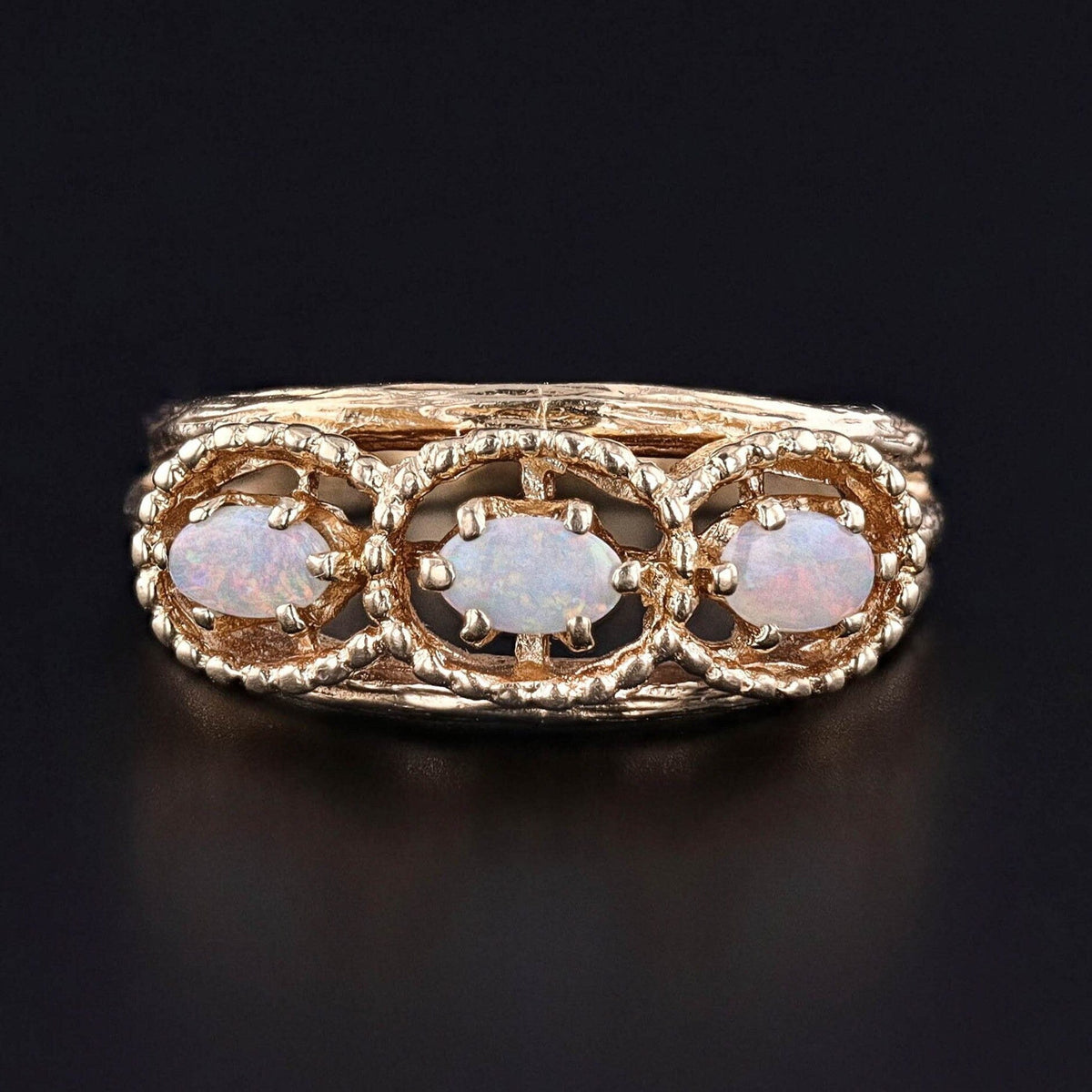 Vintage Opal Ring of 14k Gold - Trademark Antiques