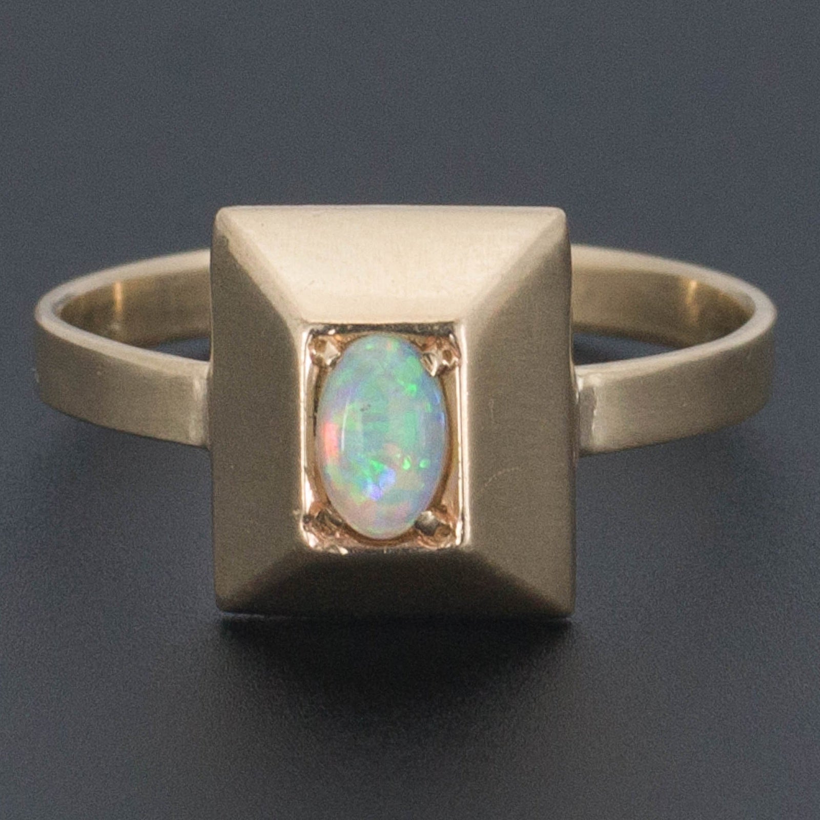 Vintage Opal Ring | Pyramid Ring - Trademark Antiques