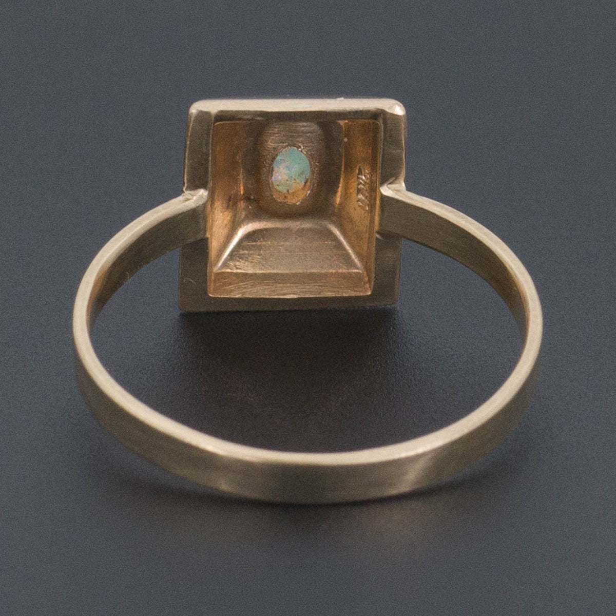 Vintage Opal Ring | Pyramid Ring - Trademark Antiques