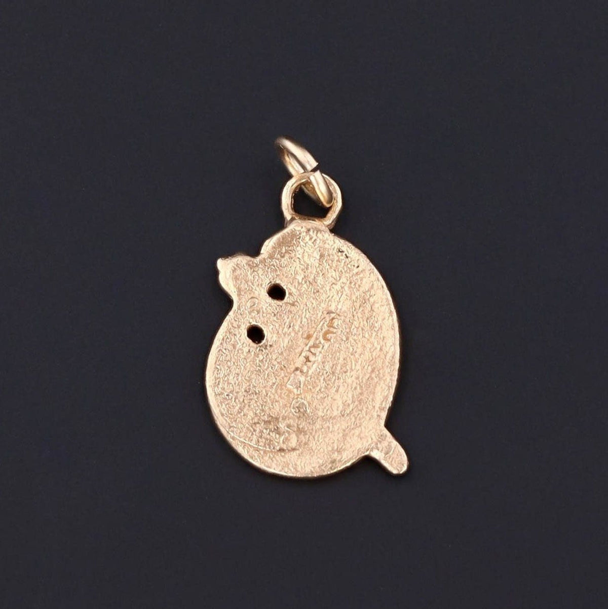 Vintage Paint Palette Pendant of 14k Gold - Trademark Antiques