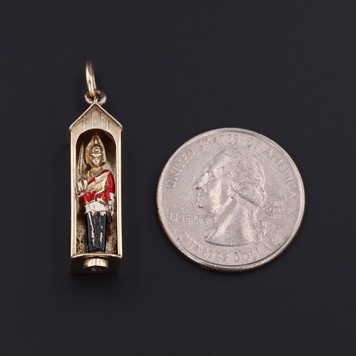 Vintage Palace Guard Pendant of 9ct Gold - Trademark Antiques