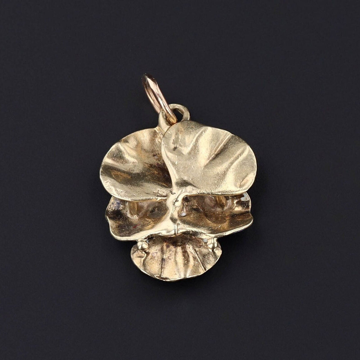 Vintage Pansy Charm | Blue Pansy - Trademark Antiques