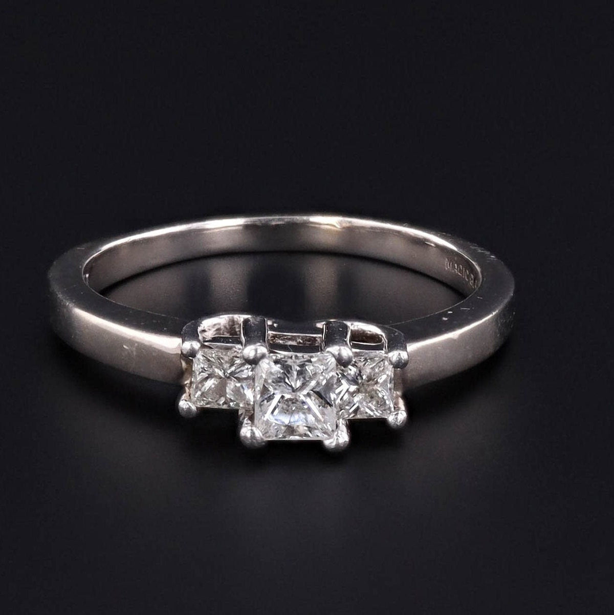 Vintage Past Present and Future Diamond Ring - Trademark Antiques