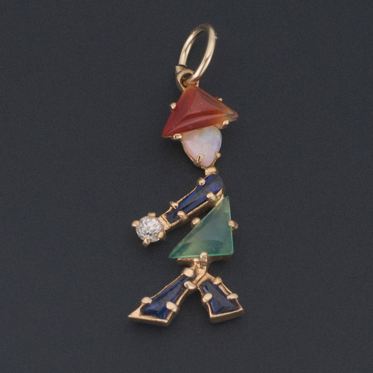 Vintage Person Charm | 14k Gold Charm - Trademark Antiques