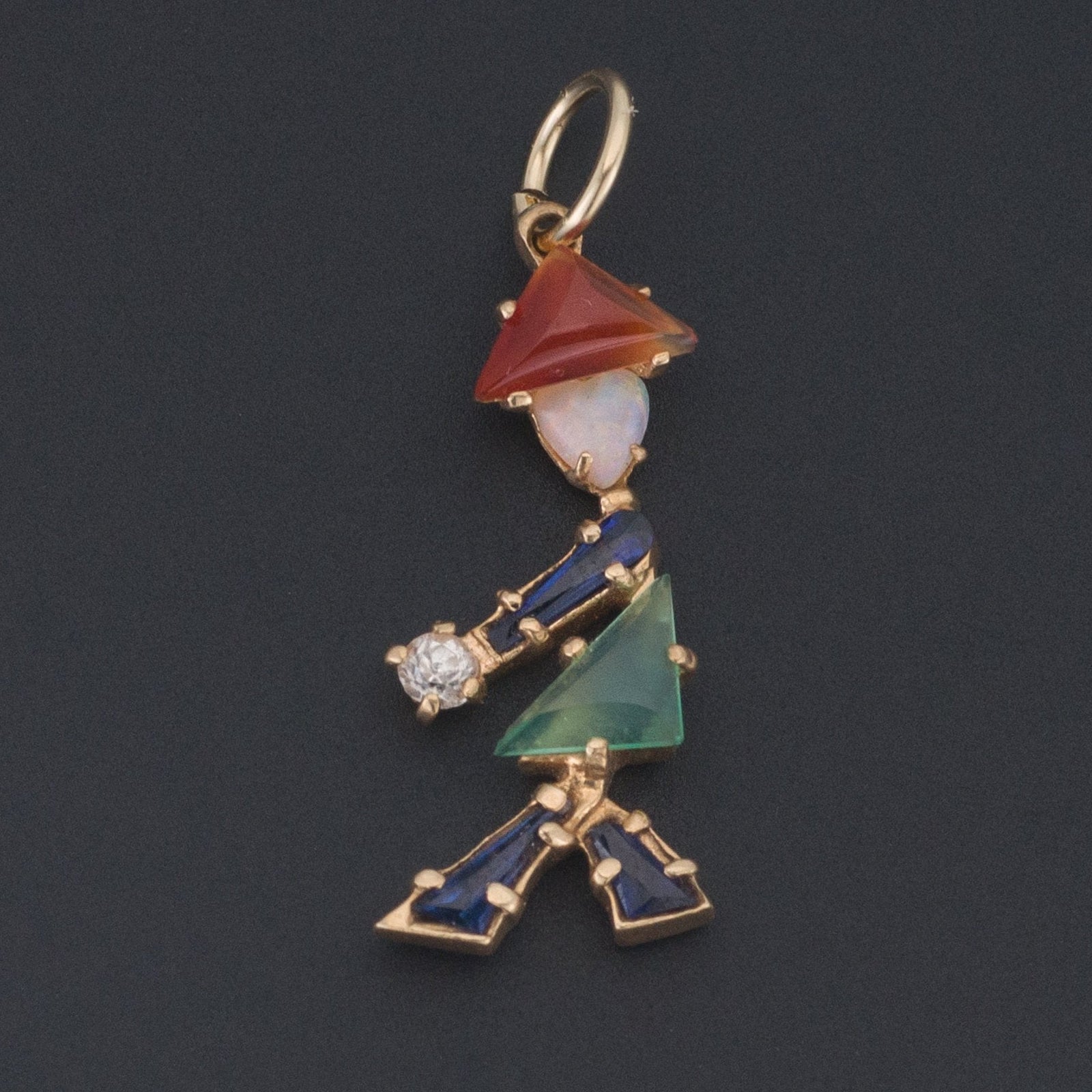 Vintage Person Charm | 14k Gold Charm - Trademark Antiques