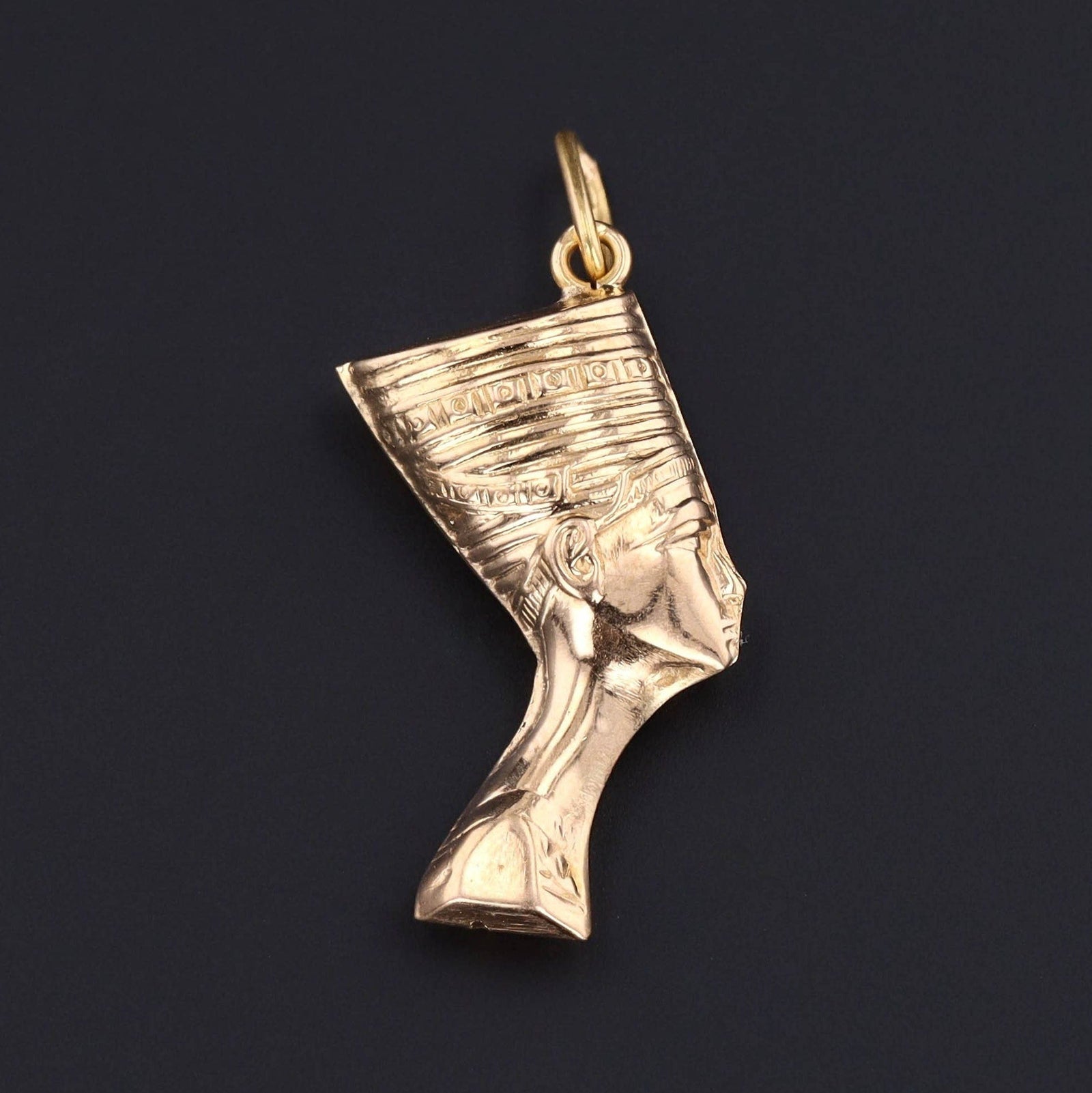 Vintage Pharaoh Pendant of 14k Gold - Trademark Antiques