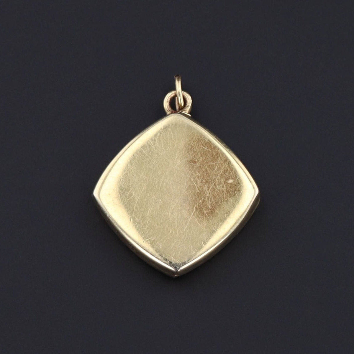 Vintage Pink and White Enamel Charm | Art Deco Charm - Trademark Antiques