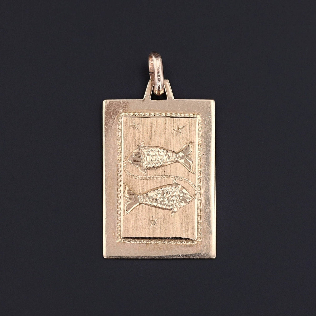 Vintage Pisces Pendant of 14k Gold - Trademark Antiques