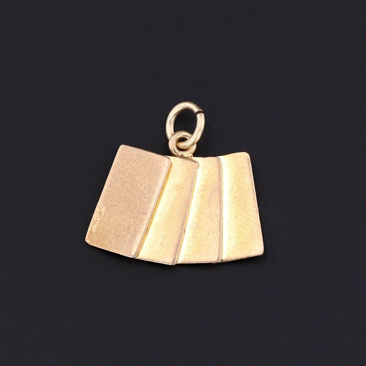 Vintage Playing Cards Charm of 14k Gold - Trademark Antiques