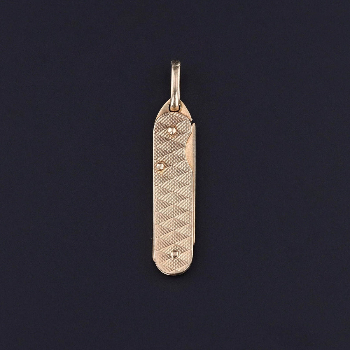 Vintage Pocketknife Charm of 9ct Gold - Trademark Antiques