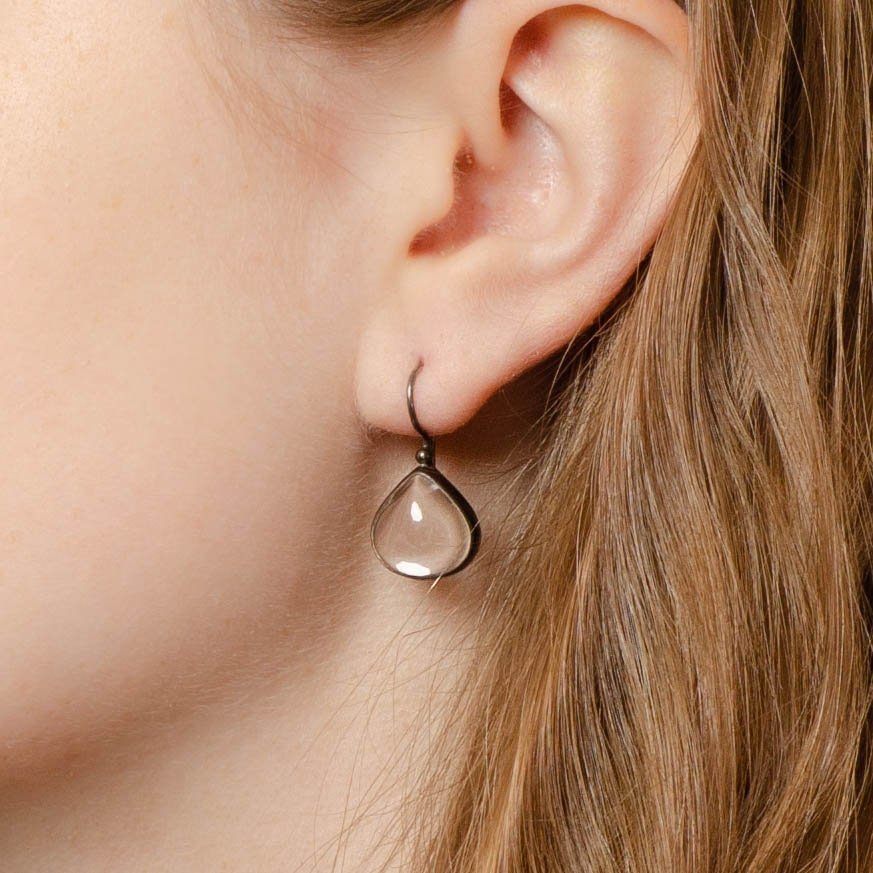 Vintage Pools of Light Earrings in Sterling Silver - Trademark Antiques
