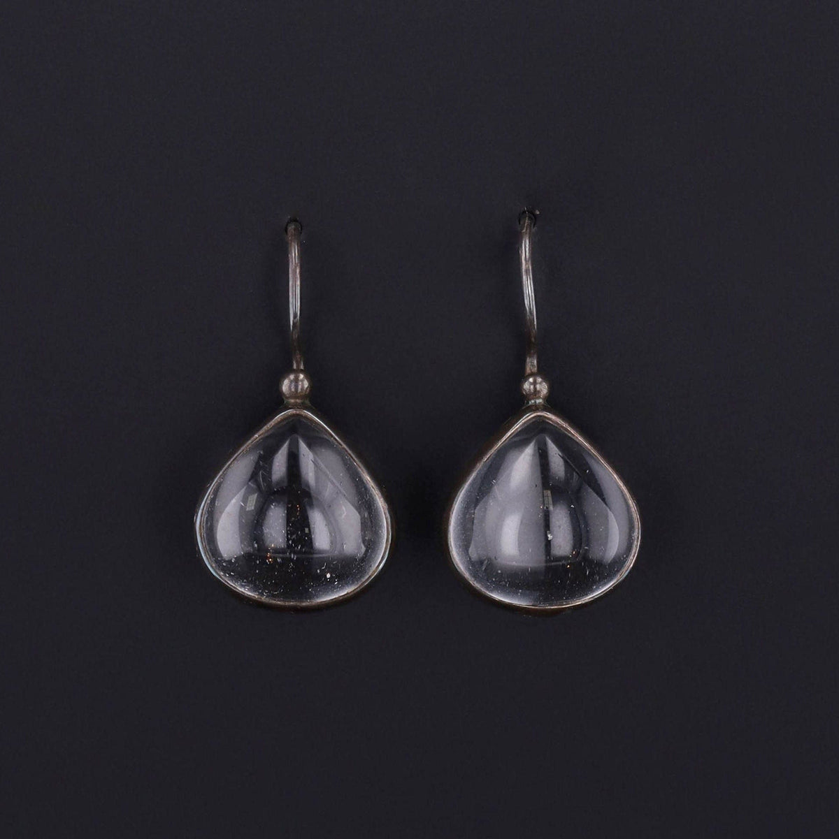 Vintage Pools of Light Earrings in Sterling Silver - Trademark Antiques