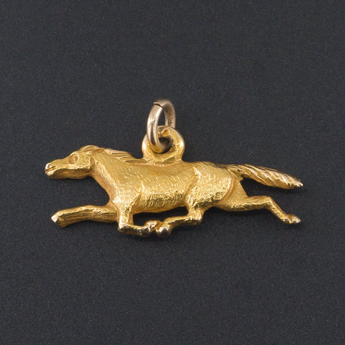 Vintage Race Horse Pendant of 14k Gold - Trademark Antiques