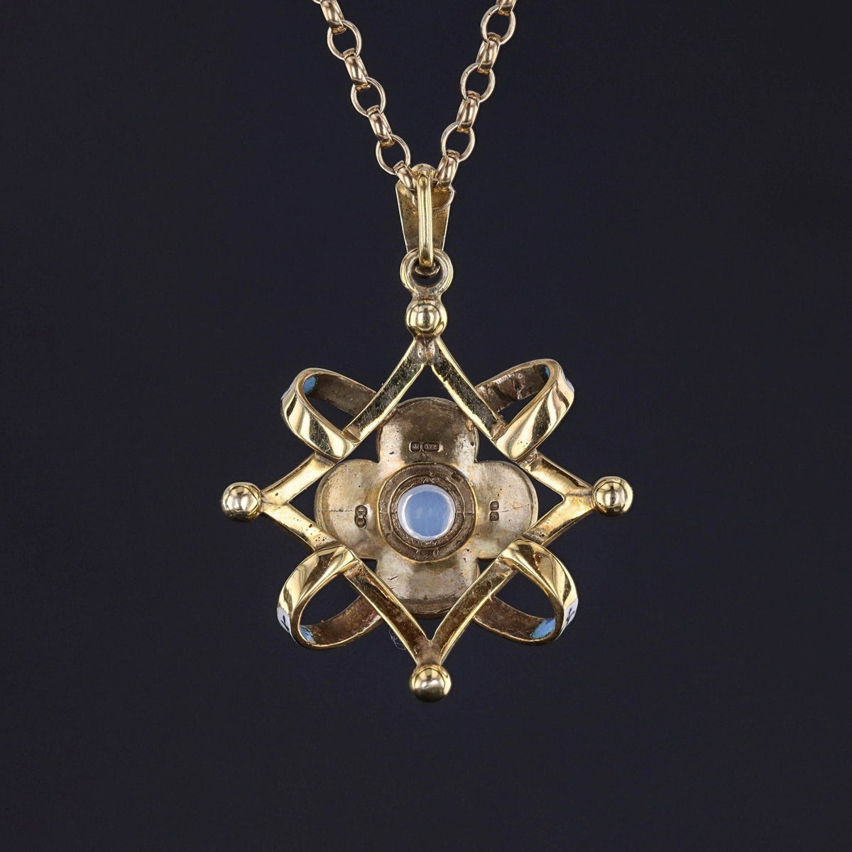Vintage Renaissance Revival Pendant of 9ct Gold - Trademark Antiques