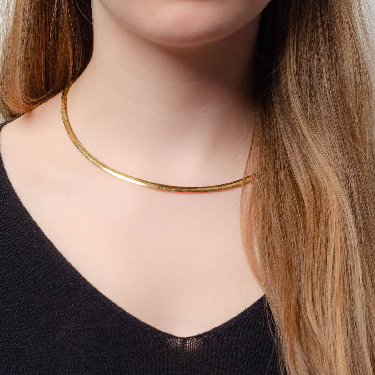 Vintage Reversible Chain of 10k White and Yellow Gold - Trademark Antiques