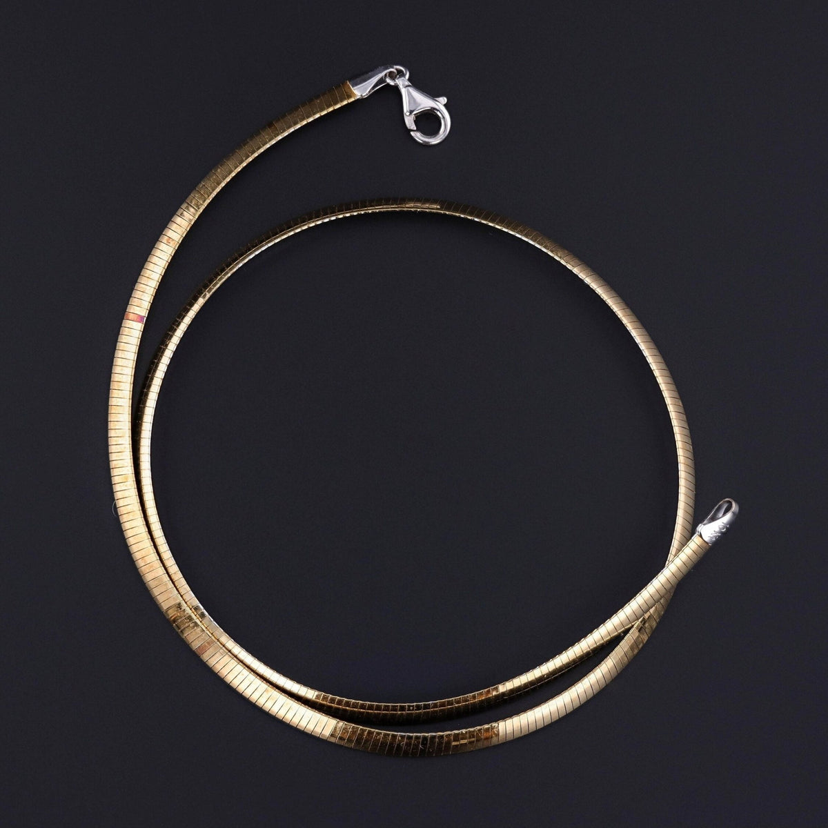 Vintage Reversible Chain of 10k White and Yellow Gold - Trademark Antiques