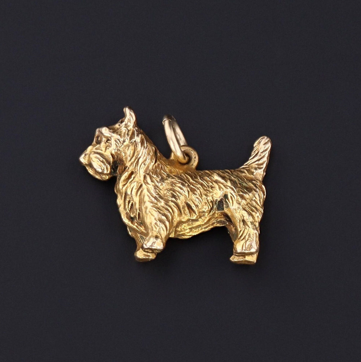 Vintage Scottie Dog Charm | Dog Charm - Trademark Antiques
