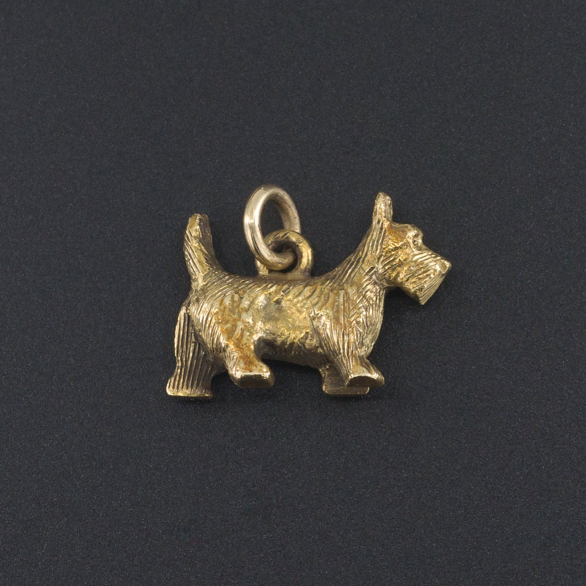 Vintage Scottie Dog Charm | Dog Charm - Trademark Antiques