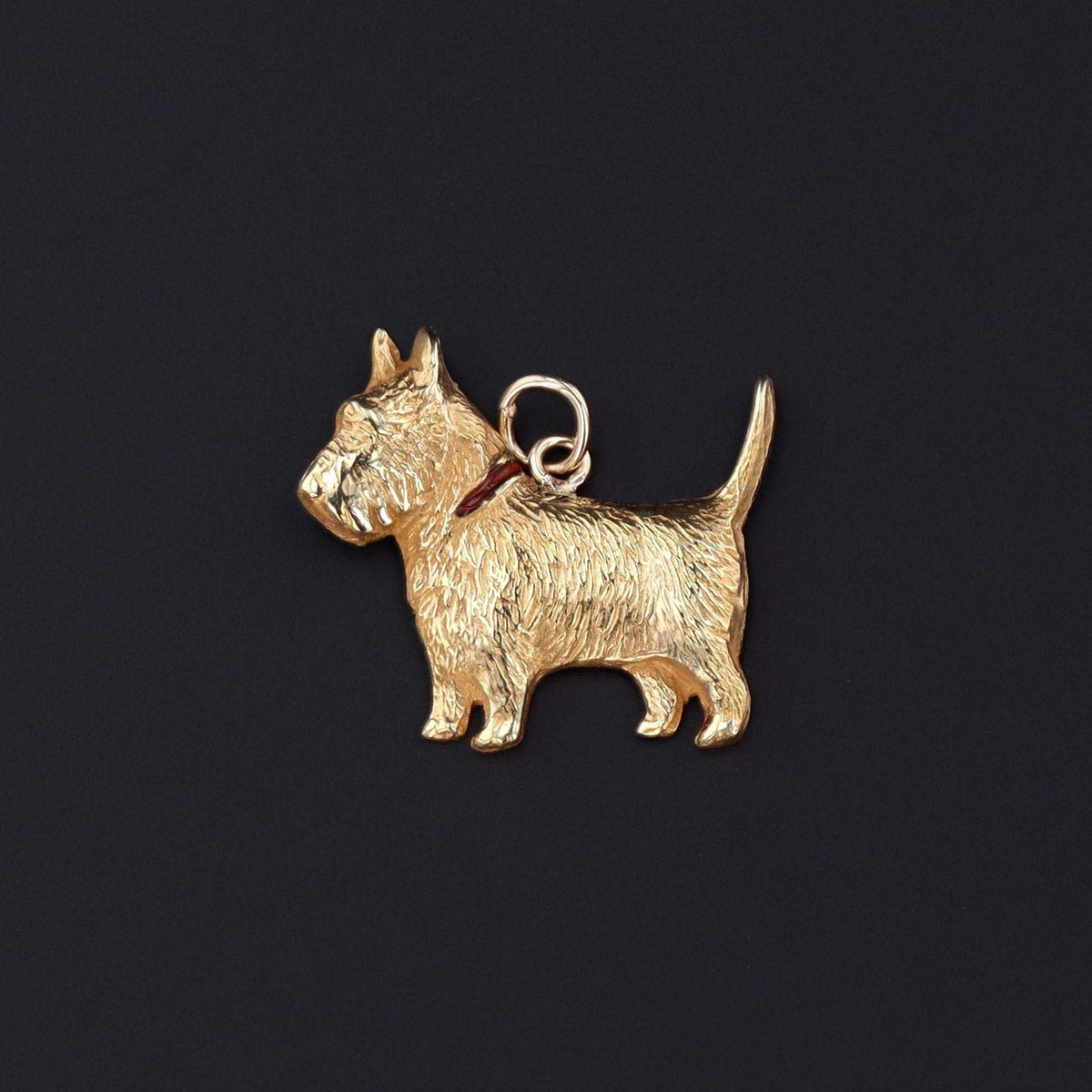 Vintage Scottie Dog Charm | Dog Charm - Trademark Antiques
