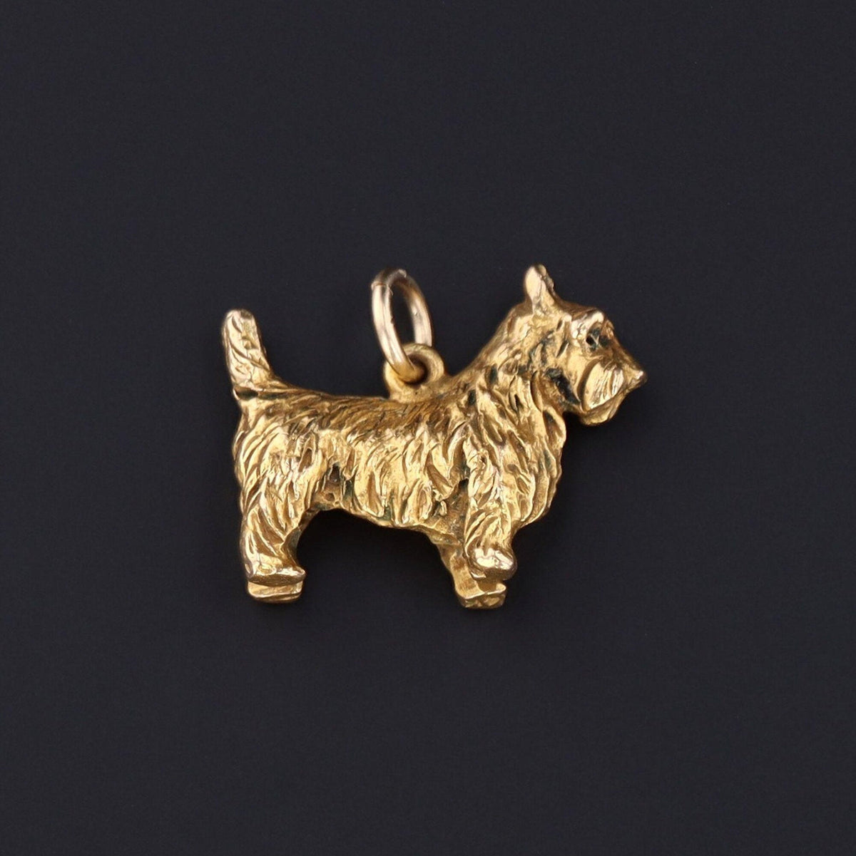 Vintage Scottie Dog Charm | Dog Charm - Trademark Antiques