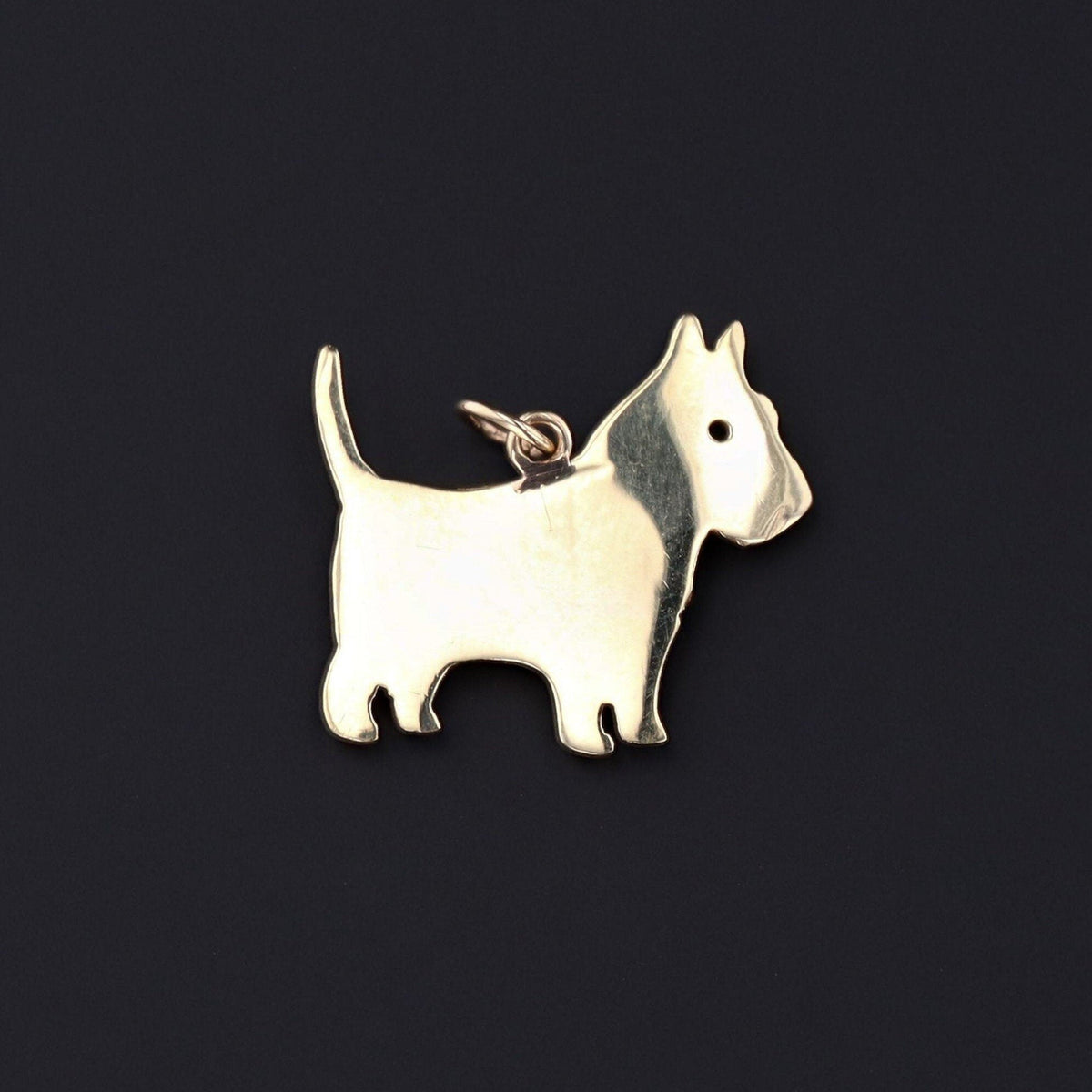 Vintage Scottie Dog Charm | Dog Charm - Trademark Antiques