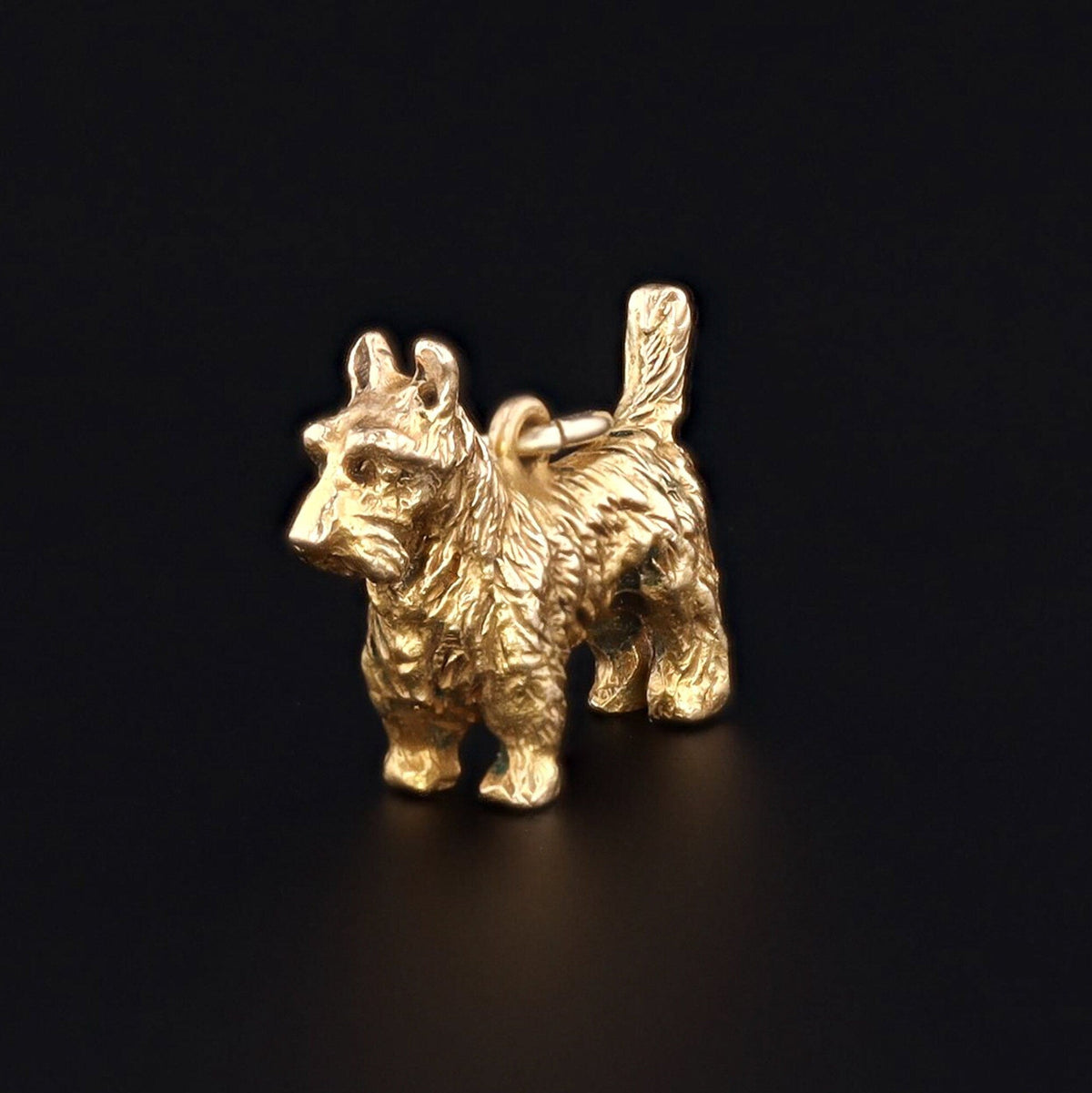 Vintage Scottie Dog Charm | Dog Charm - Trademark Antiques
