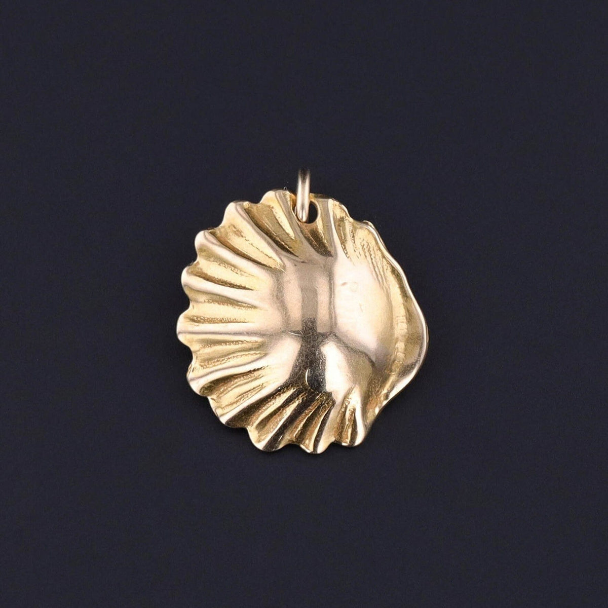 Vintage Shell Charm of 15ct Gold - Trademark Antiques