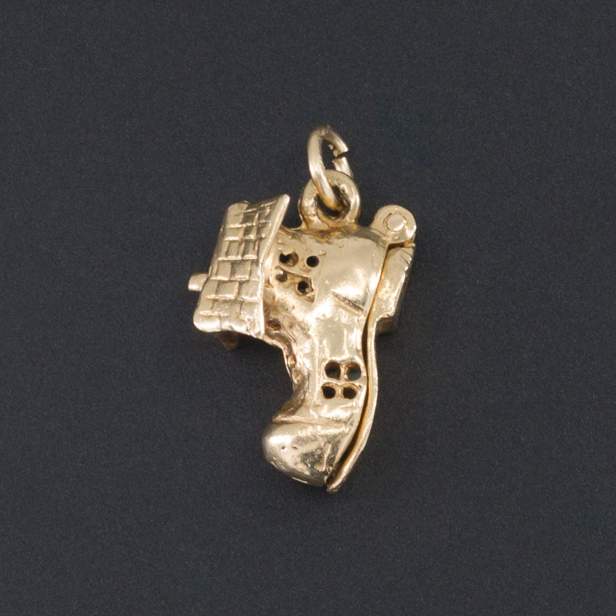 Vintage Shoe Charm | 14k Gold Shoe Charm - Trademark Antiques
