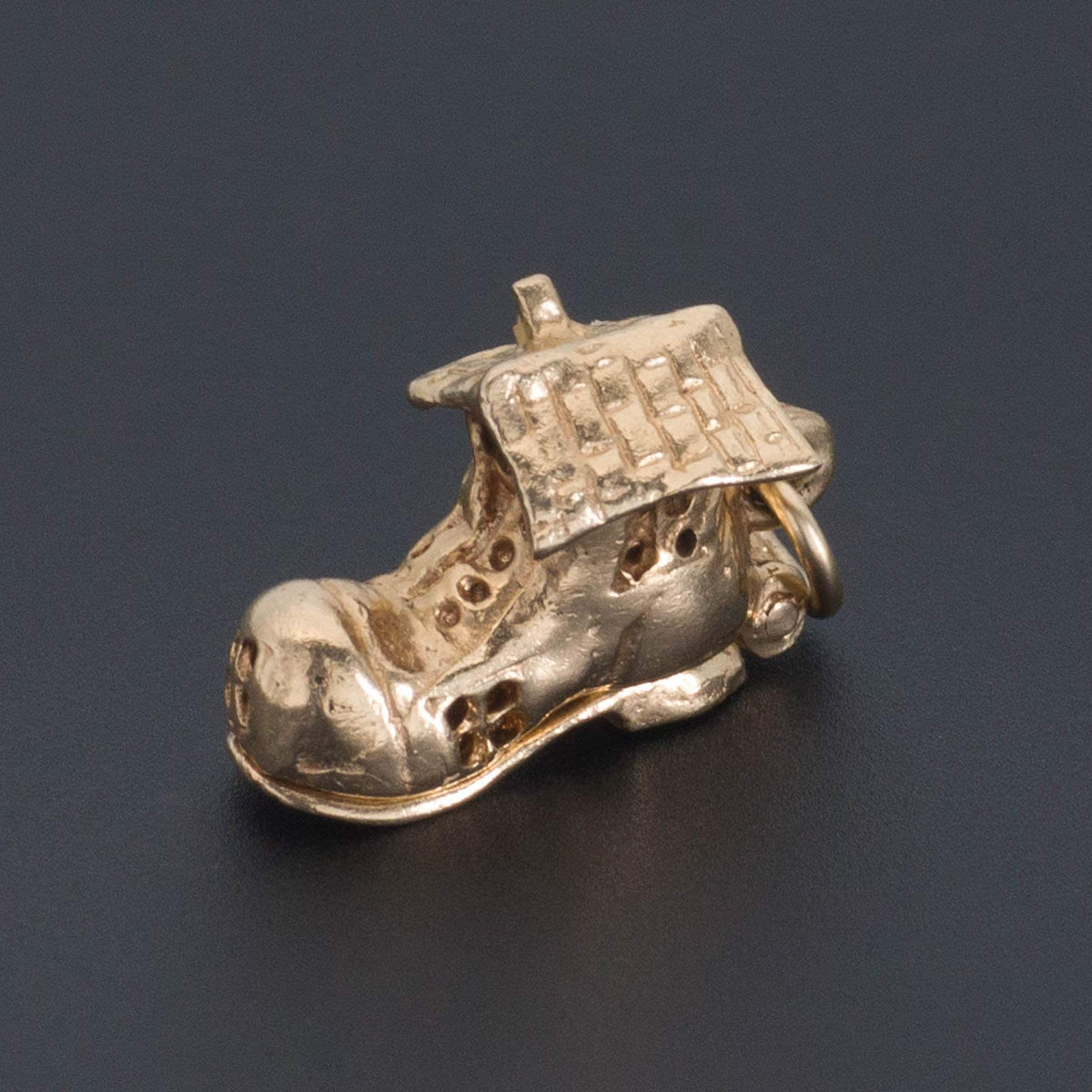 Vintage Shoe Charm | 14k Gold Shoe Charm - Trademark Antiques