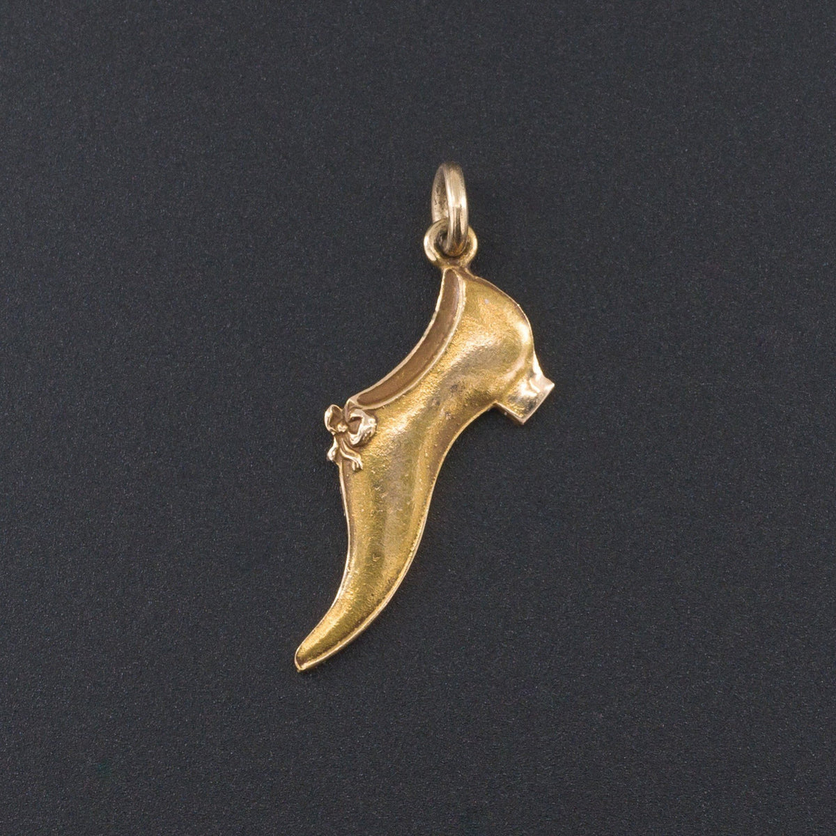 Vintage Shoe Charm | 14k Gold Shoe Charm - Trademark Antiques