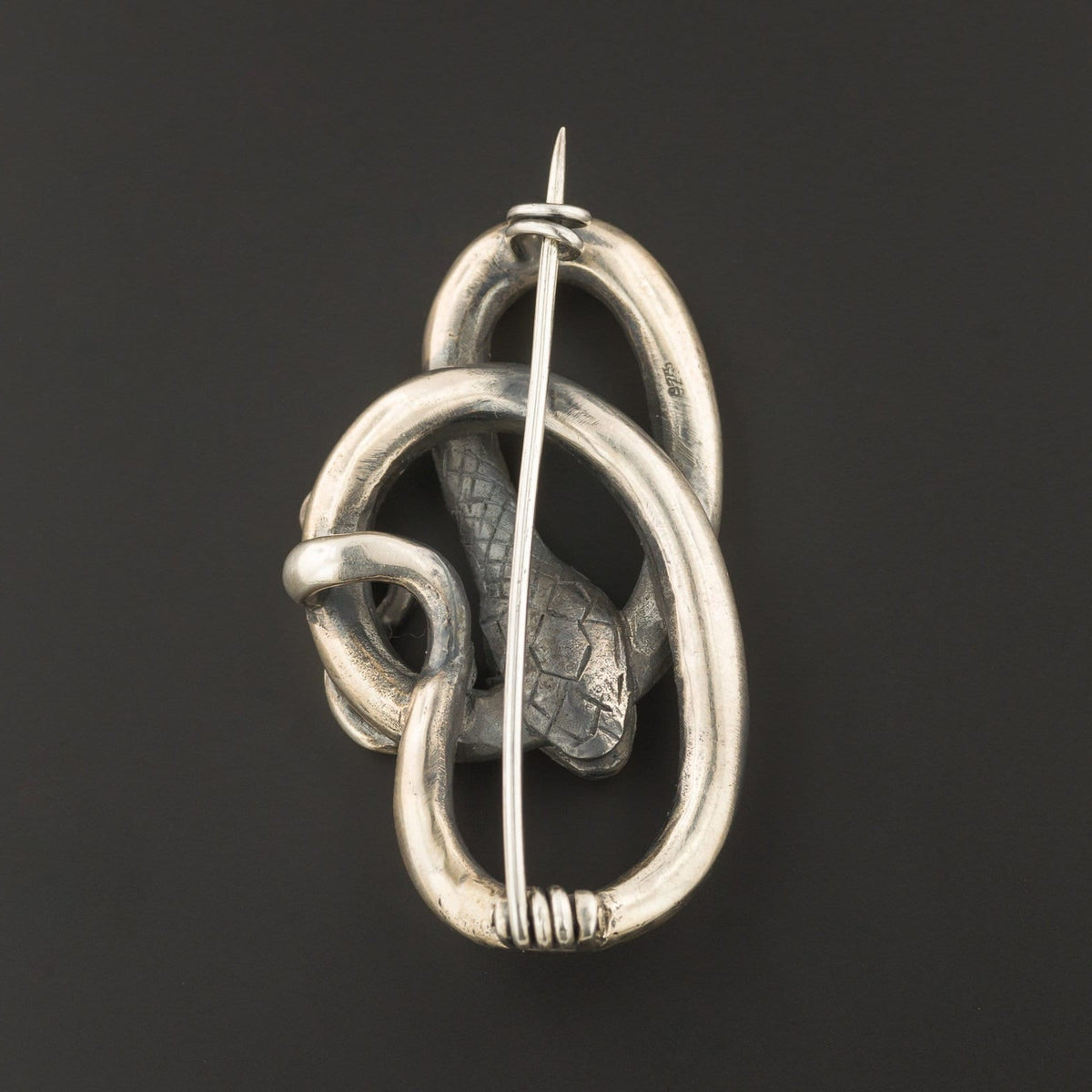 Vintage Silver Snake Brooch | Vintage Silver Brooch - Trademark Antiques