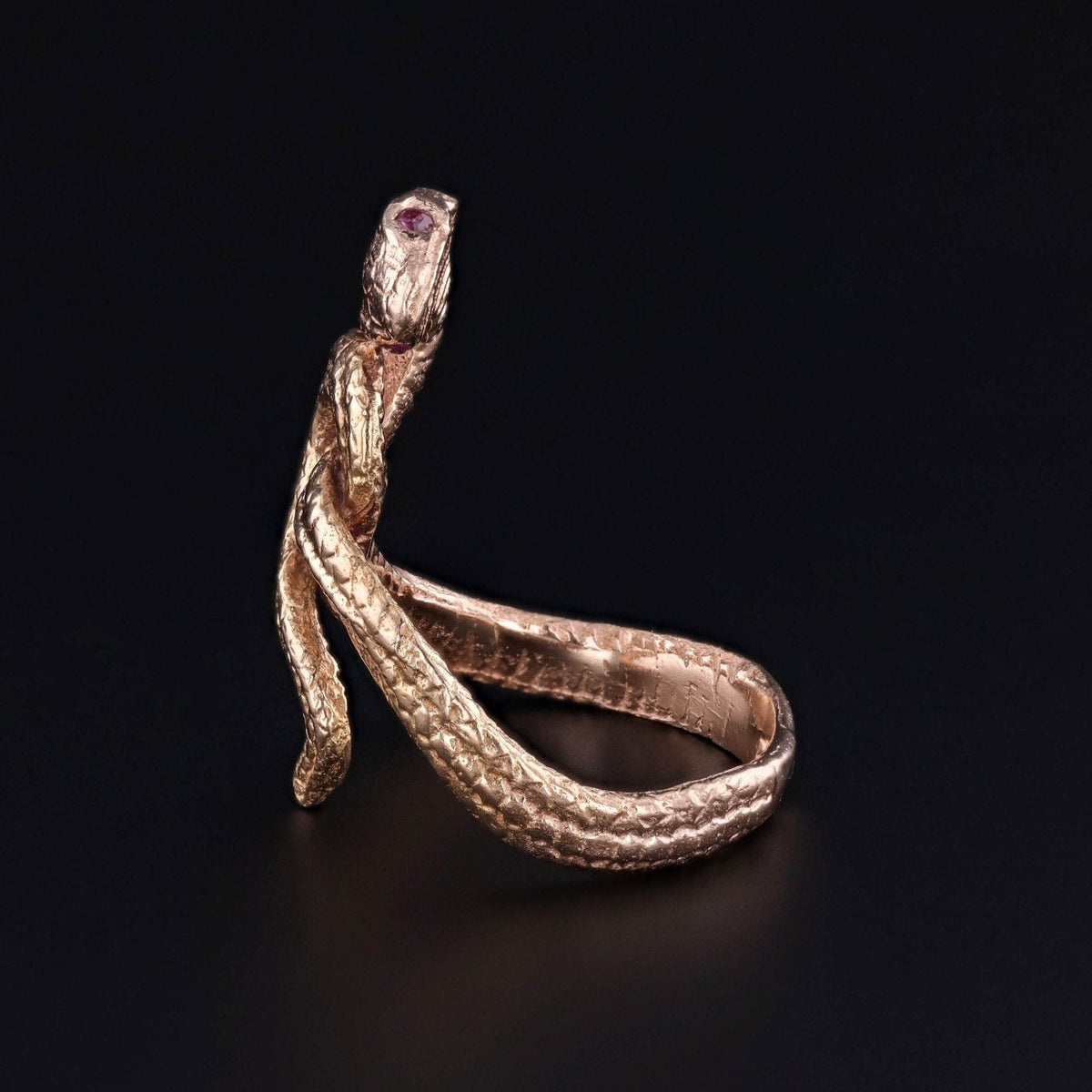 Vintage Snake Ring of 14k Gold - Trademark Antiques