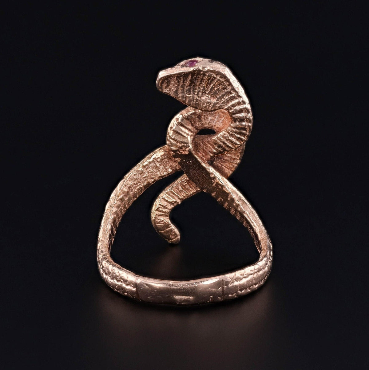 Vintage Snake Ring of 14k Gold - Trademark Antiques