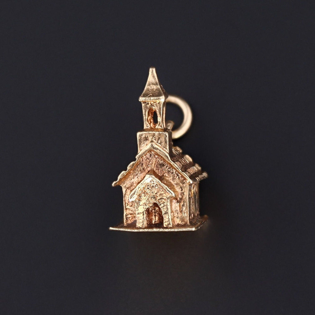Vintage Stanhope Church Charm | 14k Gold Charm or Pendant - Trademark Antiques
