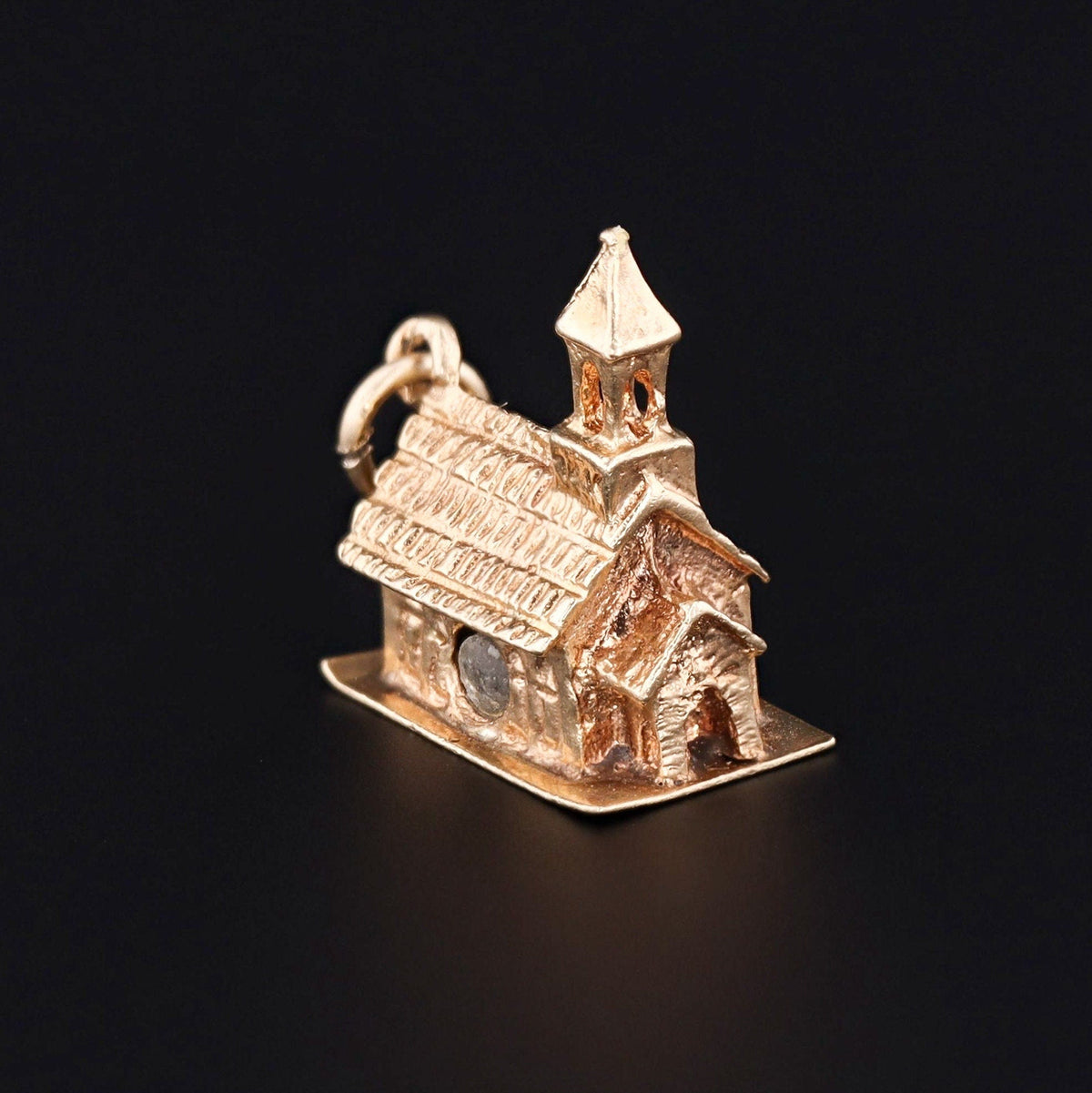 Vintage Stanhope Church Charm | 14k Gold Charm or Pendant - Trademark Antiques