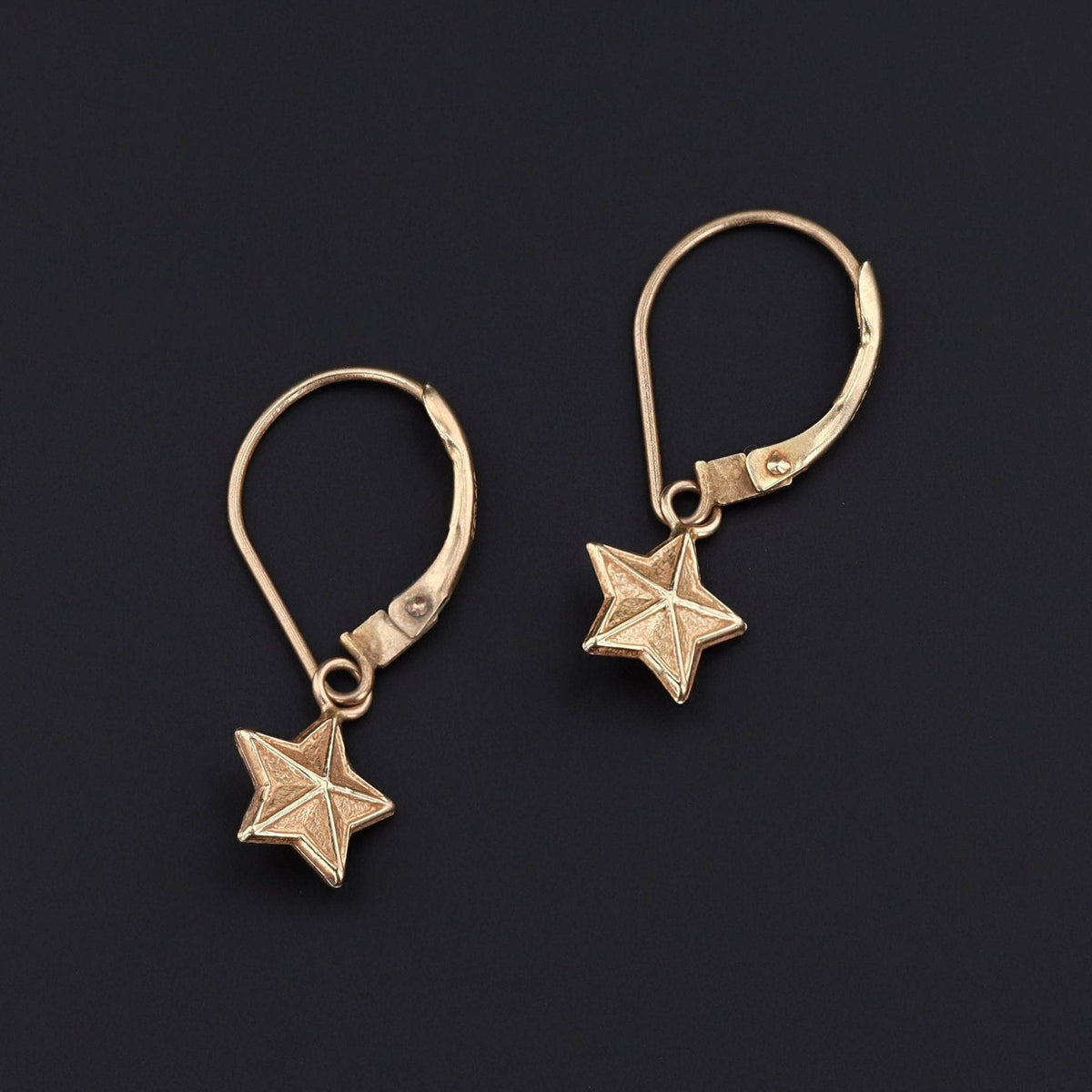 Vintage Star Earrings | 10k Earrings - Trademark Antiques