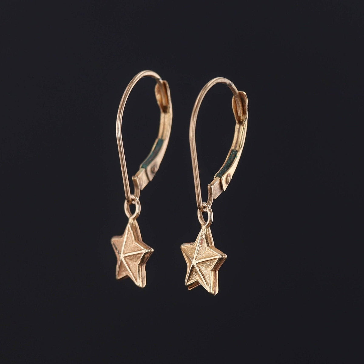 Vintage Star Earrings | 10k Earrings - Trademark Antiques