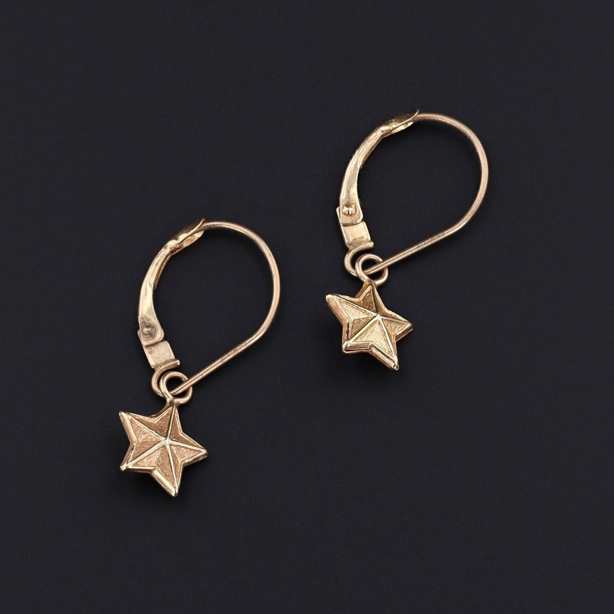 Vintage Star Earrings | 10k Earrings - Trademark Antiques