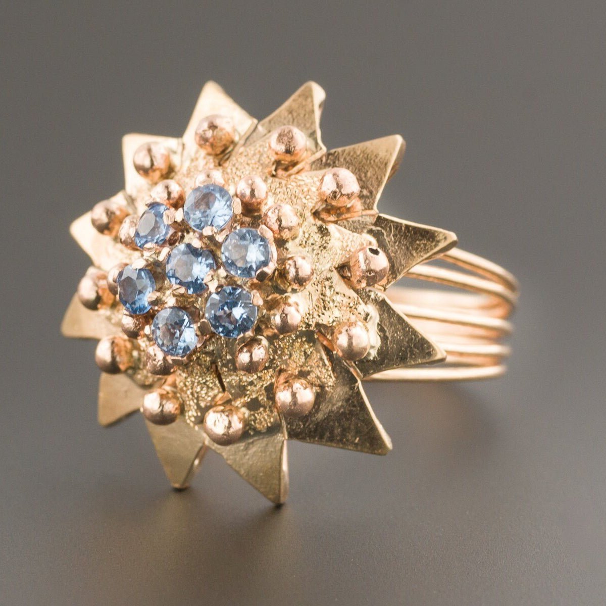 Vintage Star Ring | Blue Spinel Star Ring - Trademark Antiques