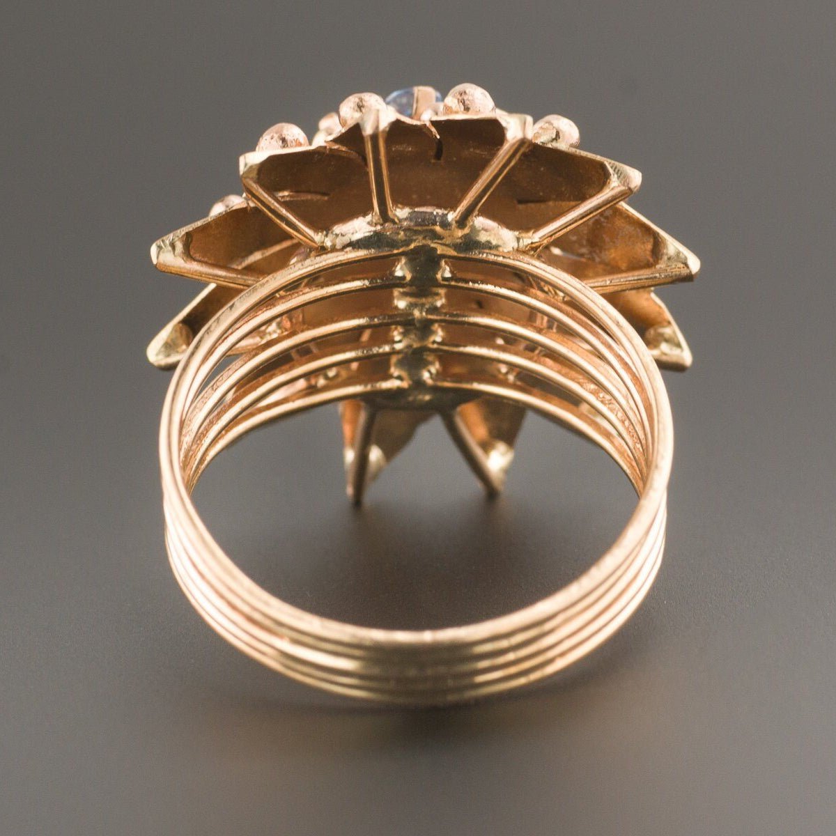 Vintage Star Ring | Blue Spinel Star Ring - Trademark Antiques